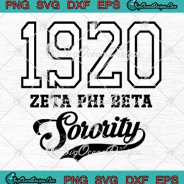 Zeta Phi Beta Sorority Est. 1920 SVG - African American Sorority ZPB Sisterhood SVG PNG EPS DXF PDF, Cricut File