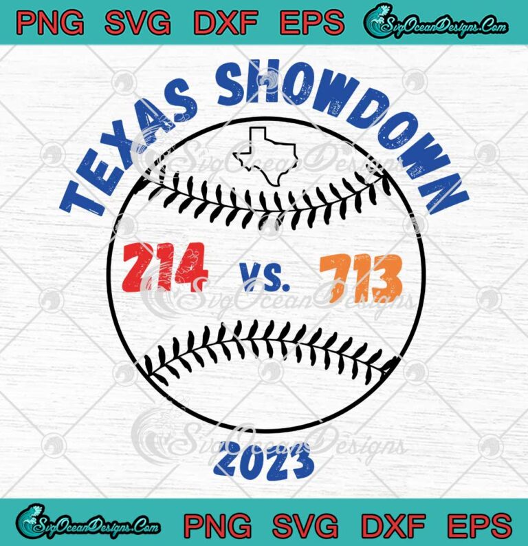 ALCS Texas Showdown 2023 SVG - Texas Rangers 214 vs 713 Houston Astros SVG PNG EPS DXF PDF, Cricut File