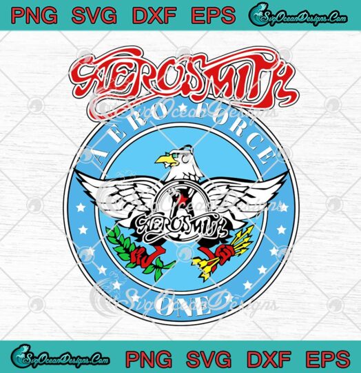 Aerosmith Aero Force One SVG - Aerosmith Music Band Retro SVG PNG EPS DXF PDF, Cricut File
