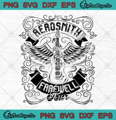 Aerosmith Farewell Tour Est 1970 SVG - Rock Music Farewell Tour 2023 ...