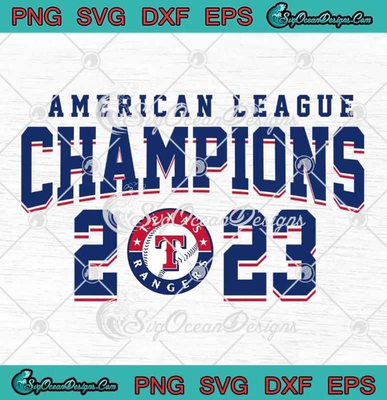 American League Champions 2023 SVG Texas Rangers World Series 2023