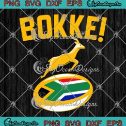 Bokke South Africa Rugby Flag SVG - Springboks Rugby Fan Gift SVG PNG EPS DXF PDF, Cricut File