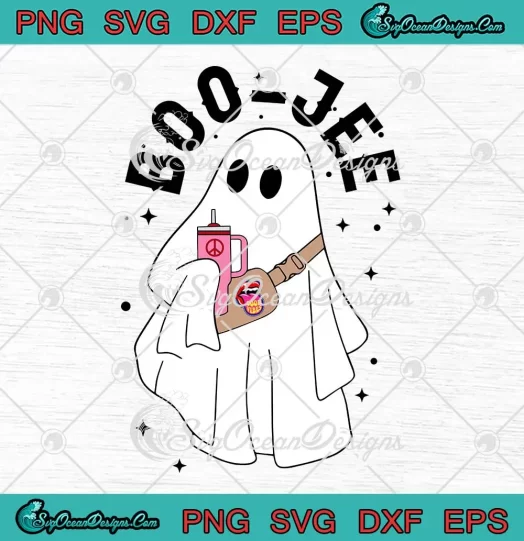 Boujee Ghost Boo-Jee Halloween SVG - Cute Ghost Halloween Costume SVG PNG EPS DXF PDF, Cricut File