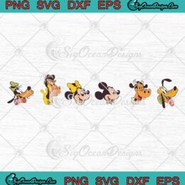 Disneyland Mickey And Friends SVG - Disney 100 Years Of Wonder SVG PNG EPS DXF PDF, Cricut File