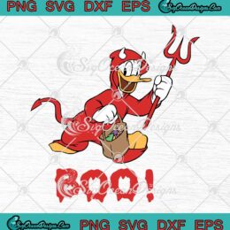 Donald Duck Boo Witch Vibe Funny SVG - Disney Halloween Vibes SVG PNG EPS DXF PDF, Cricut File
