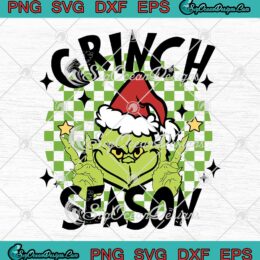Grinch Season Merry Grinchmas SVG - Funny Grinch Christmas Retro SVG PNG EPS DXF PDF, Cricut File