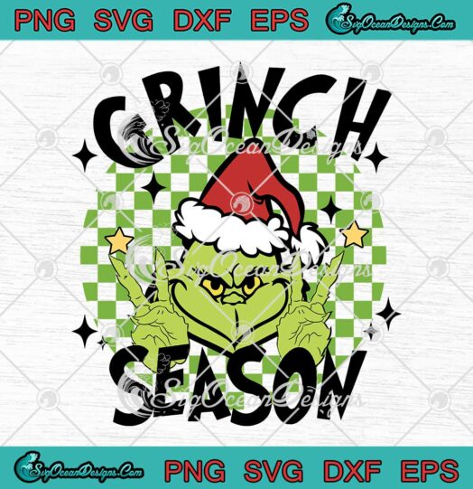 Grinch Season Merry Grinchmas SVG - Funny Grinch Christmas Retro SVG PNG EPS DXF PDF, Cricut File