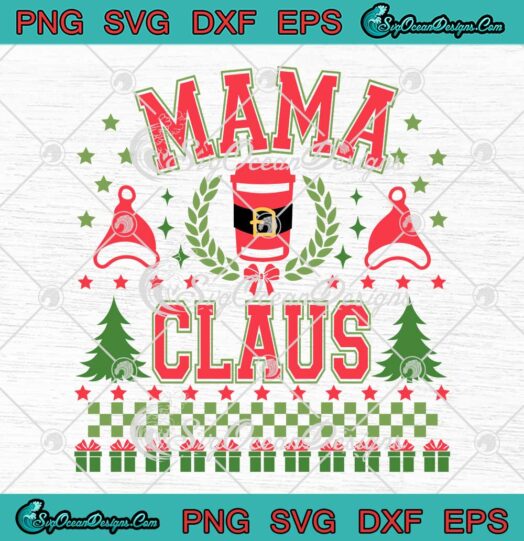 Groovy Mama Claus Christmas Retro SVG - Santa Claus Christmas 2023 SVG PNG EPS DXF PDF, Cricut File