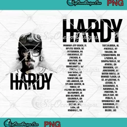 Hardy American Singer Graphic PNG - White Photo Tour PNG JPG Clipart, Digital Download