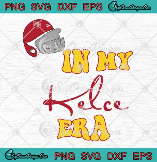 In My Kelce Era Groovy Retro SVG - Taylor Swift And Travis Kelce SVG, KC Chiefs SVG PNG EPS DXF PDF, Cricut File
