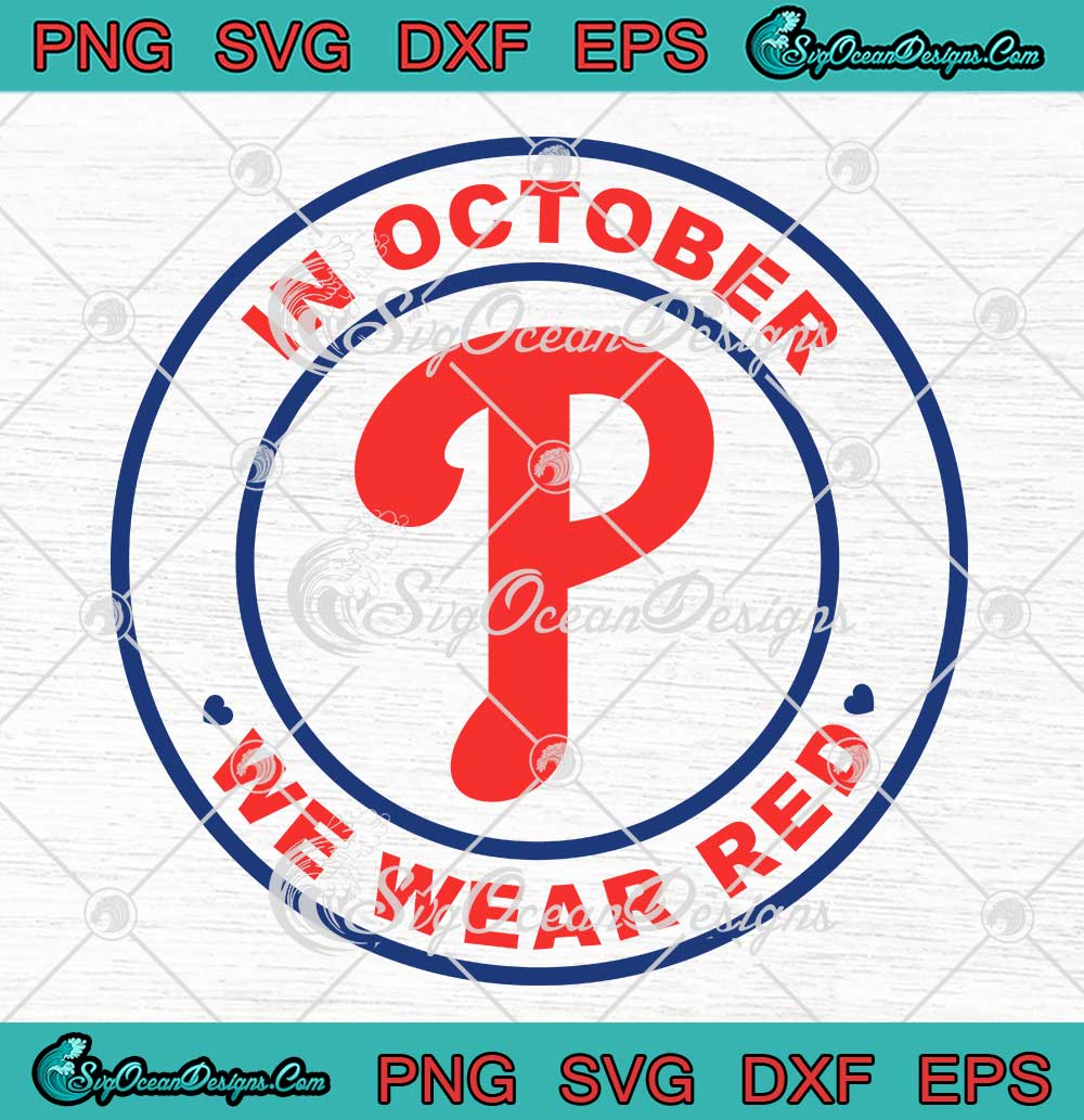 Philadelphia Phillies Ghost SVG, Ghost Red October SVG