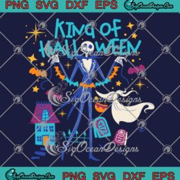 King Of Halloween Jack And Zero SVG - Nightmare Before Christmas SVG PNG EPS DXF PDF, Cricut File