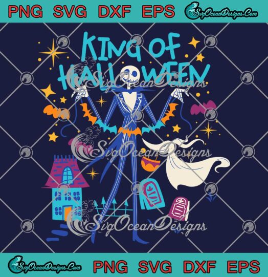 King Of Halloween Jack And Zero SVG - Nightmare Before Christmas SVG PNG EPS DXF PDF, Cricut File