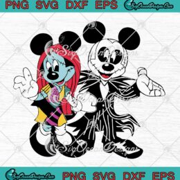 Mickey And Minnie Horror Movie SVG - Halloween Scary Killers SVG PNG EPS DXF PDF, Cricut File