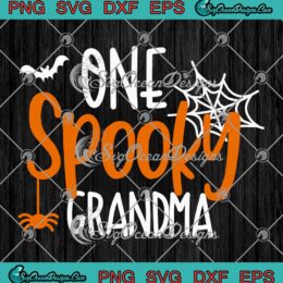 One Spooky Grandma Halloween SVG - Spooky Halloween Vibes SVG PNG EPS DXF PDF, Cricut File