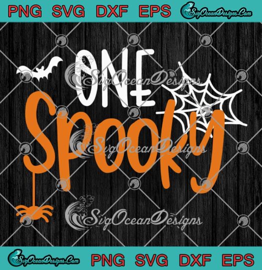One Spooky Halloween Vibes SVG - Spooky Halloween Season SVG PNG EPS DXF PDF, Cricut File
