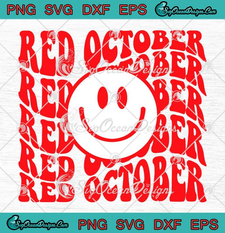 Smiley Face Red October Phillies SVG - Philadelphia Phillies Baseball SVG PNG EPS DXF PDF, Cricut File
