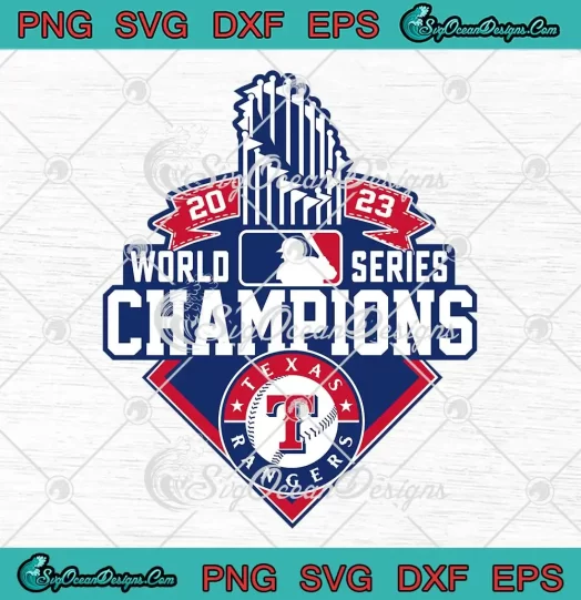 Texas Rangers Baseball Trophy SVG - World Series Champions 2023 SVG PNG ...