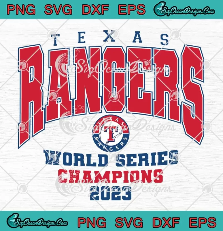 Texas Rangers World Series SVG Champions 2023 SVG MLB Postseason