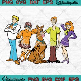 Vintage Scooby Doo Characters SVG - Scooby Doo Cartoon Friends SVG PNG EPS DXF PDF, Cricut File