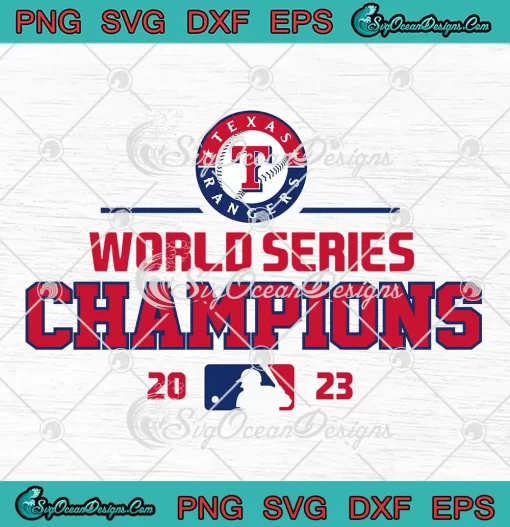 Vintage Texas Rangers MLB 2023 SVG - World Series Champions Logo SVG ...