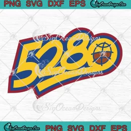 5280 Denver Nuggets Basketball SVG - Retro Denver Nuggets NBA SVG PNG, Cricut File