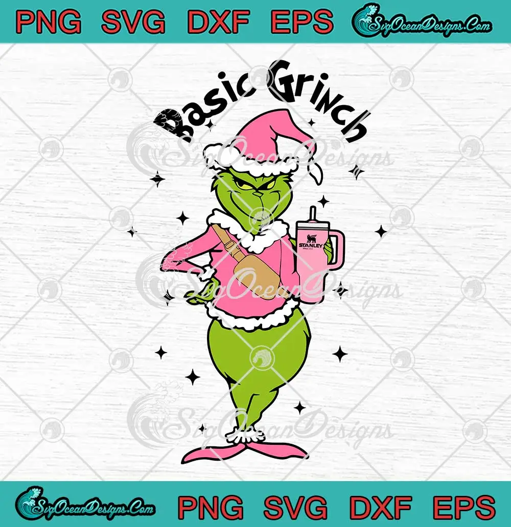 Grinch Stay Merry And Bright SVG, Grinch Christmas Stanley Cup SVG