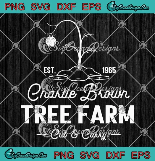 Charlie Brown Christmas Tree Farm SVG - Cut And Carry SVG - Peanuts Christmas SVG PNG, Cricut File