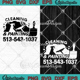 Cleaning And Painting SVG - Funny Cleaning Service SVG PNG EPS DXF PDF, Cricut File