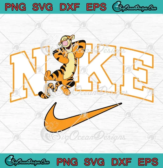Disney Winnie The Pooh Tigger SVG - Nike Logo Just Do It SVG PNG, Cricut File