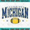 Michigan Wolverines Varsity SVG - Vintage Michigan Wolverines Football SVG PNG, Cricut File