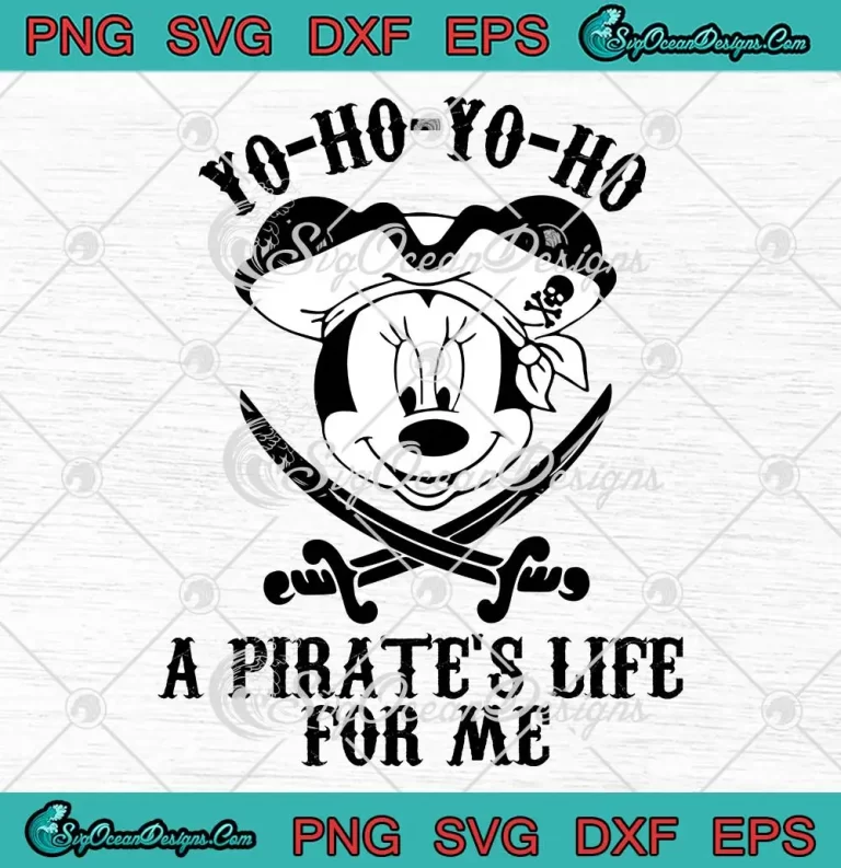 Minnie A Pirate's Life For Me SVG - Disney Pirates Of The Caribbean SVG PNG EPS DXF PDF, Cricut File