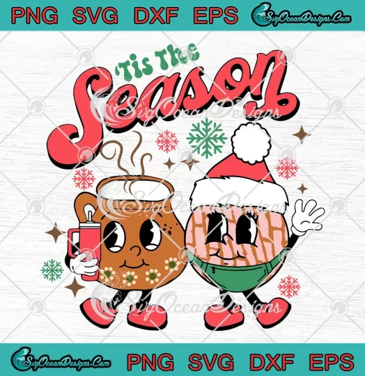 Nice Pan Dulce Mexican Christmas SVG - Tis The Season SVG - Spanish Christmas SVG PNG, Cricut File