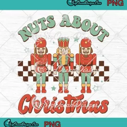 Nuts About Christmas Retro PNG - Nutcracker Christmas Holiday PNG JPG Clipart, Digital Download
