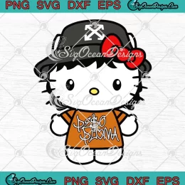 Peso Pluma Hello Kitty Kawaii SVG - Cute Peso Pluma 2023 SVG PNG, Cricut File