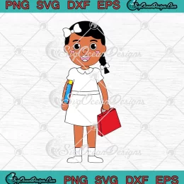 Ruby Bridges Black History Month SVG - Walk To School Day SVG - African American SVG PNG, Cricut File