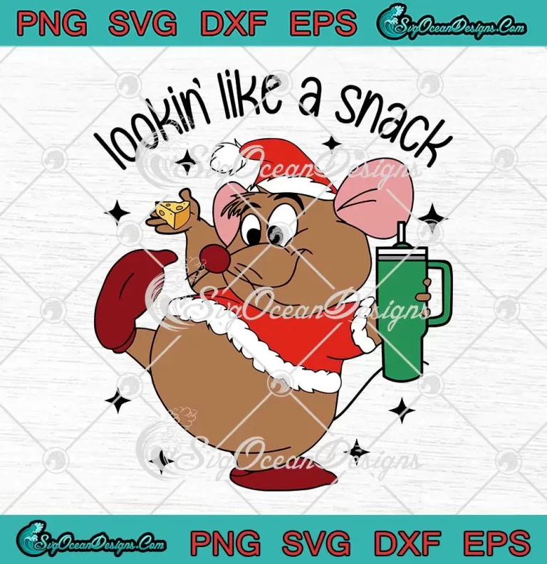 Santa Gus Looking Like A Snack SVG - Disney Cinderella Christmas SVG PNG EPS DXF PDF, Cricut File