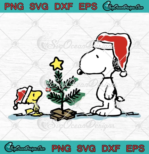 Snoopy And Woodstock Christmas SVG - Peanuts Merry Christmas SVG PNG, Cricut File