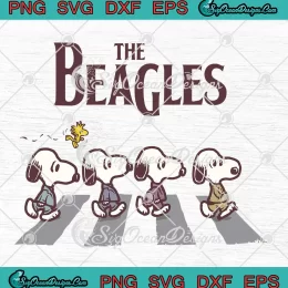 Snoopy The Beagles Abbey Road SVG - Disney Peanuts SVG - The Beagles SVG PNG EPS DXF PDF, Cricut File