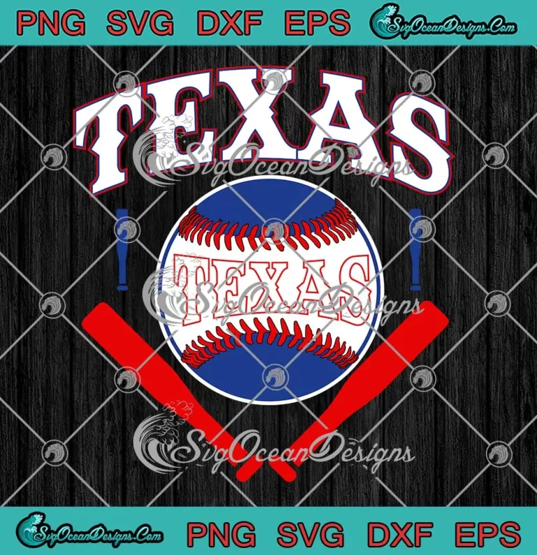 Texas Baseball Game Day Vintage SVG - Texas Rangers MLB SVG PNG EPS DXF PDF, Cricut File