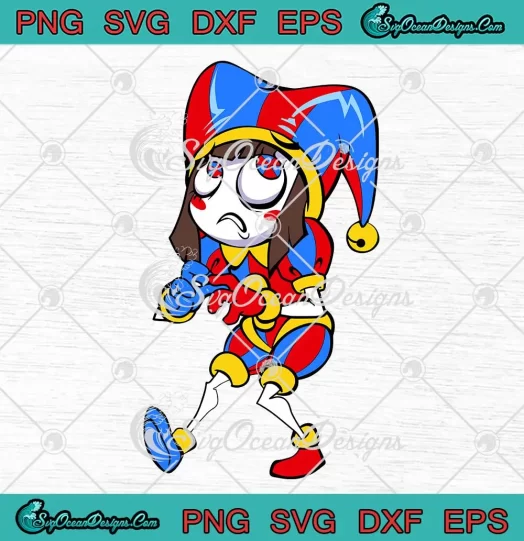 The Amazing Digital Circus Pomni SVG - Horror Character Movie 2023 SVG PNG, Cricut File