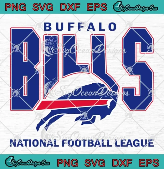 Vintage Buffalo Bills NFL SVG - National Football League SVG PNG, Cricut File