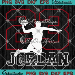 23 Jordan Name Basketball Player SVG - Retro Michael Jordan SVG PNG, Cricut File