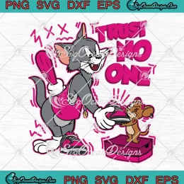 Cat And Mouse Trust No One SVG - Matching Nike Dunk Low Fierce Pink Fireberry Black SVG PNG, Cricut File