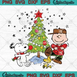 Charlie Brown And Snoopy Christmas SVG - Peanuts Christmas SVG PNG, Cricut File