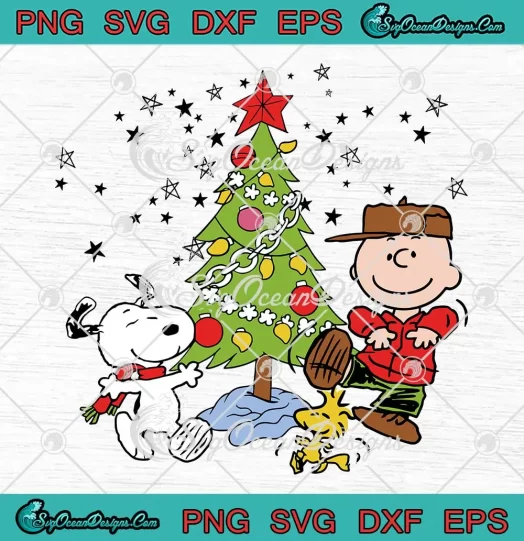 Charlie Brown And Snoopy Christmas SVG - Peanuts Christmas SVG PNG ...