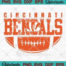 Cincinnati Bengals NFL Football SVG - Vintage Bengals Football SVG PNG, Cricut File