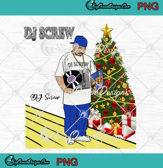 DJ Screw Christmas Gift PNG - DJ Screw Vintage 90s PNG JPG Clipart, Digital Download