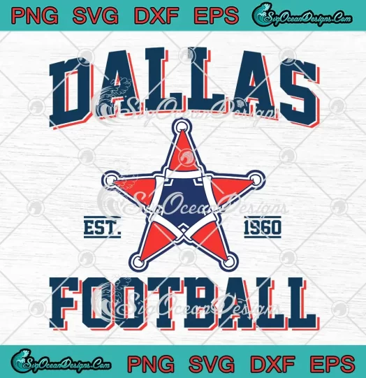 Dallas Cowboys Christmas 1960 SVG - Merry Christmas SVG - Dallas Cowboys Football SVG PNG, Cricut File