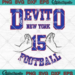 Devito New York Football 15 SVG - Tommy Cutlets Tommy Devito SVG - NY Giants SVG PNG, Cricut File